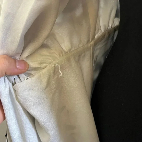 French Connection Bamba Devore Wrap Dress Black White Size 8 - Picture 7 of 7